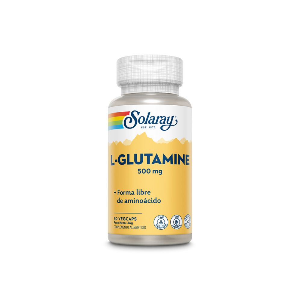 L-GLUTAMINE
500 MG- 50 VEGCAPS de SOLARAY